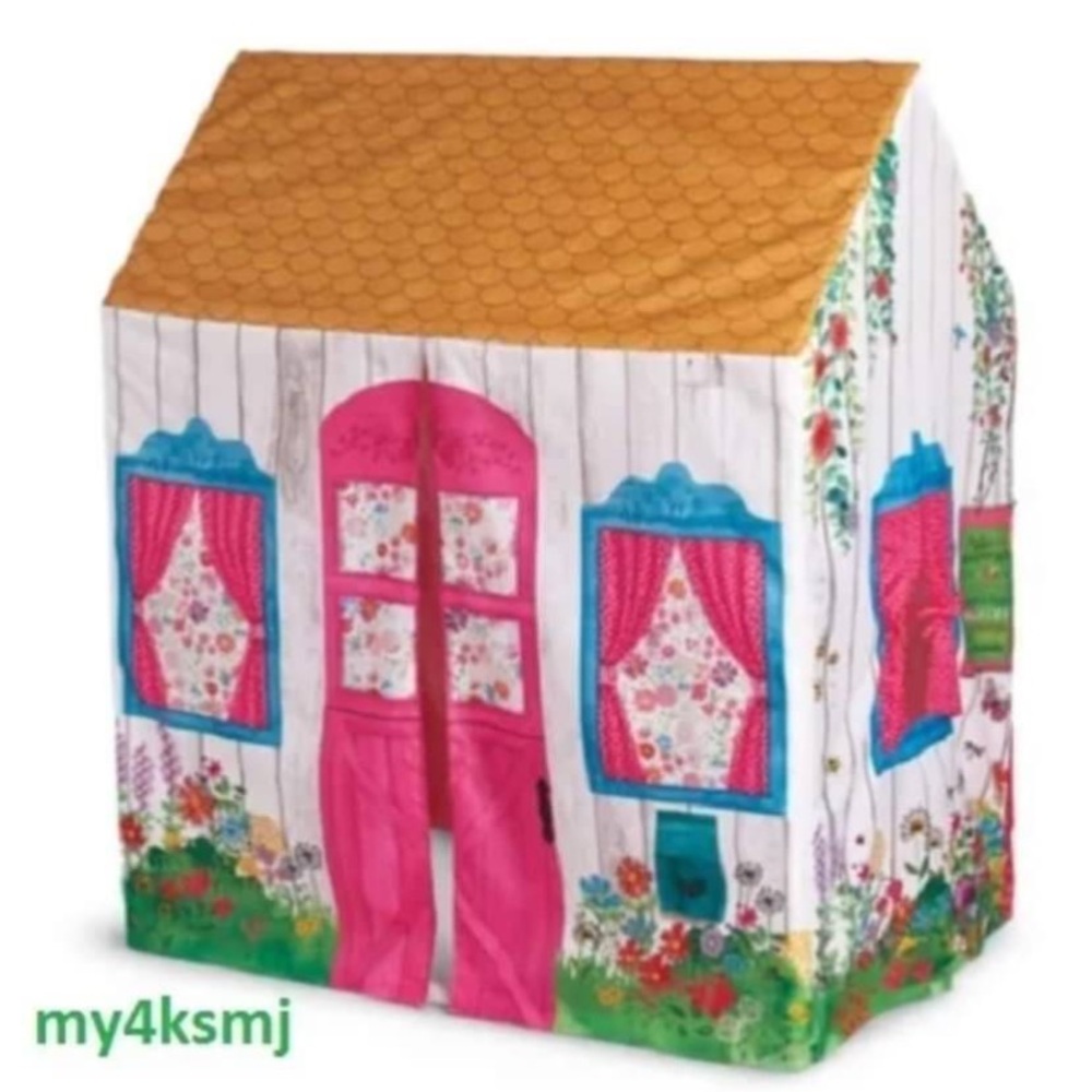 American Girl WellieWishers Pink and Blue Floral Playhouse Tent